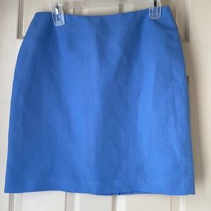 Casual Corner Blue Pencil Back Zip Skirt